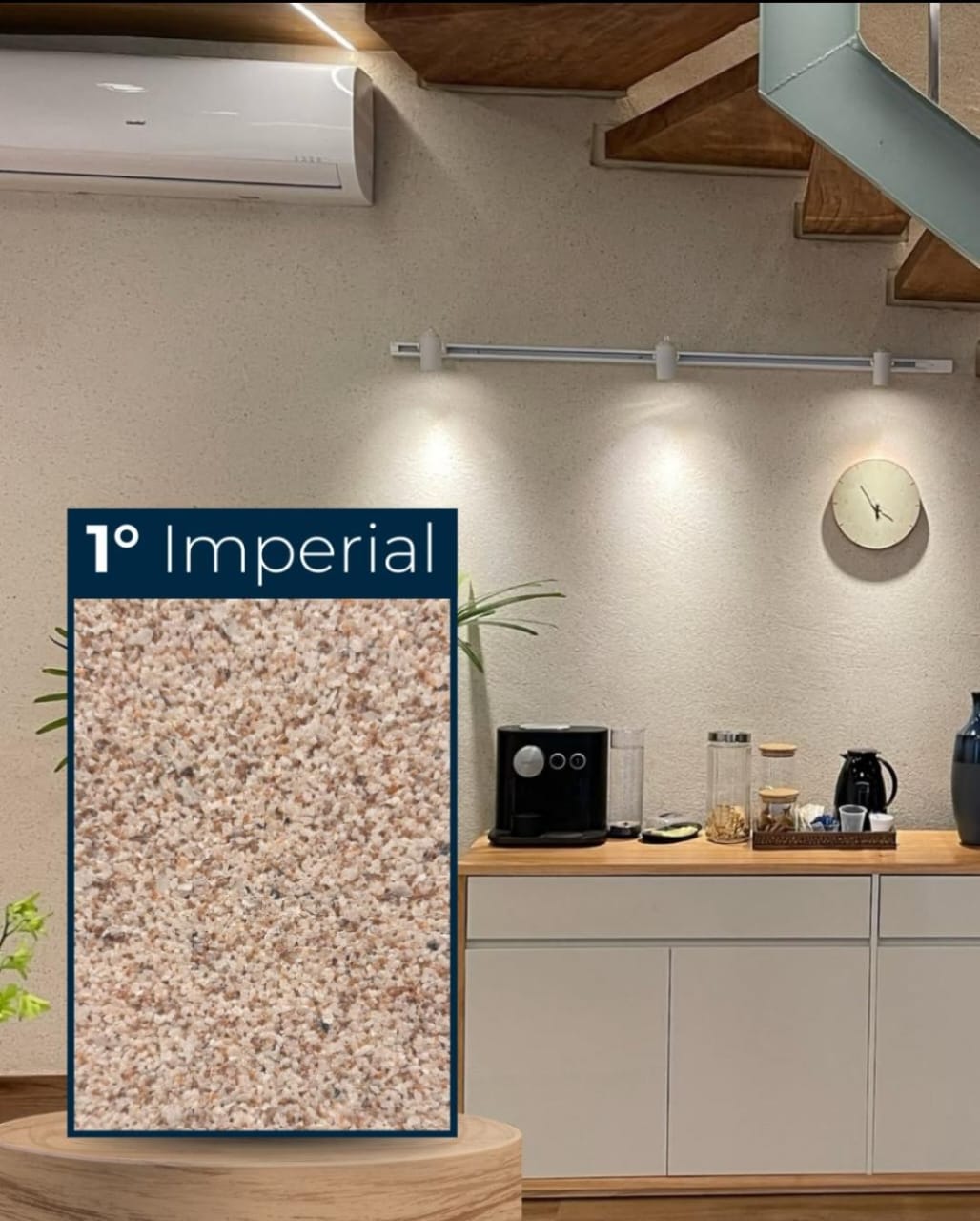 Ambiente interno com revestimento Imperial, primeiro mais vendido